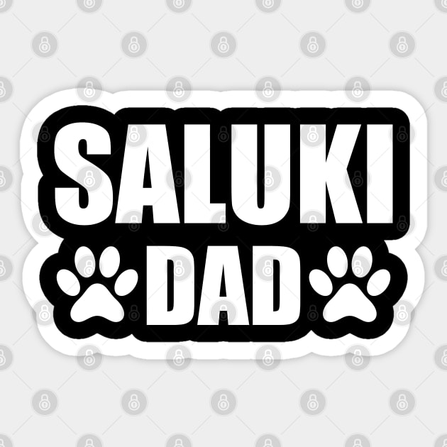 Saluki Dad - Saluki Dog Dad Sticker by KC Happy Shop